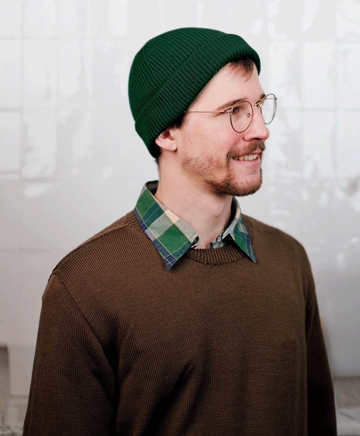 Écharpe En Laine Mérinos Recyclée | Olive "dusty Olive