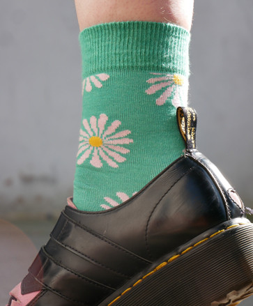 Chaussettes hautes marguerites aop -