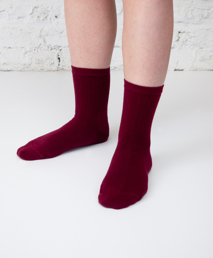 Chaussettes mi-hautes coton -