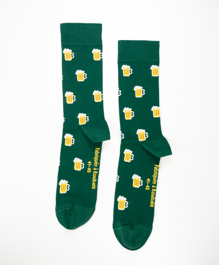 Chaussettes hautes chope aop -