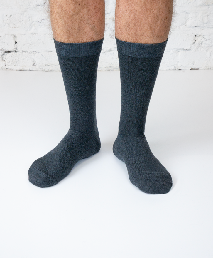 Chaussettes hautes en laine mérinos -