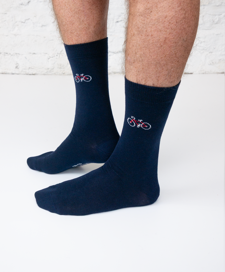 Chaussettes hautes vélo -