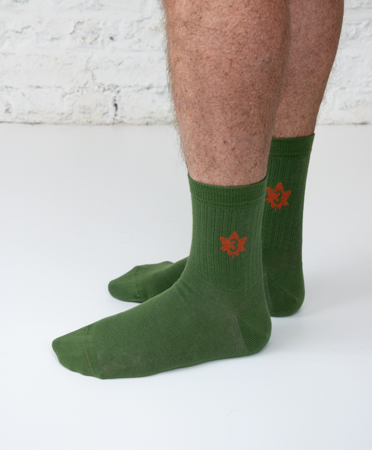 Chaussettes mi-hautes érable -