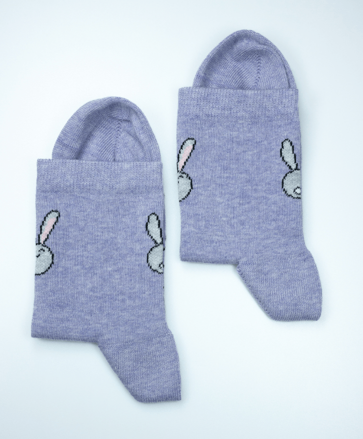 Chaussettes mi-hautes lapinou - Chaussettes mi-hautes lapinou