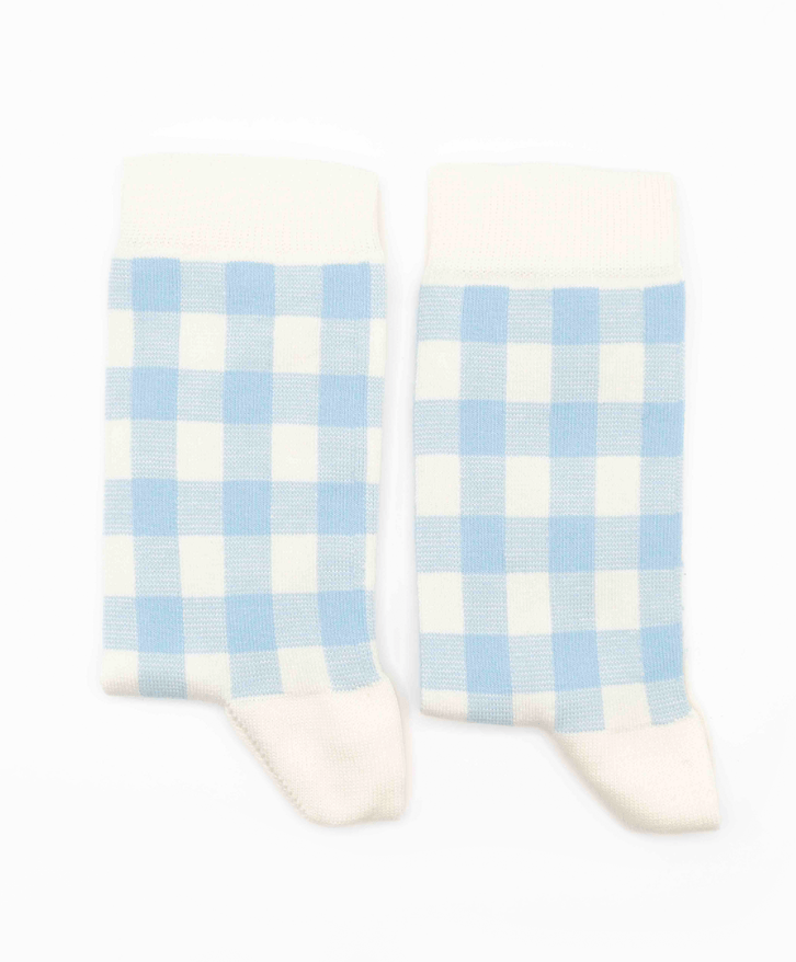 Chaussettes vichy en coton bio - Chaussettes vichy en coton bio