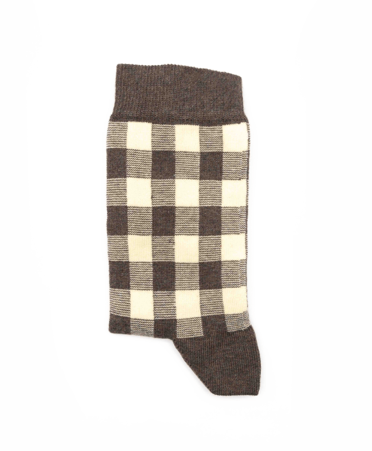 Chaussettes vichy en coton bio -