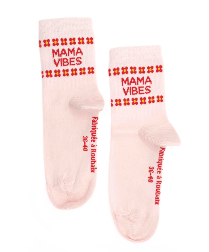 Chaussettes mama vibes en coton bio -