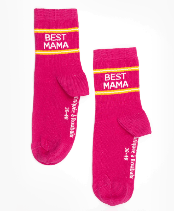 Chaussettes Best Mama en coton bio -