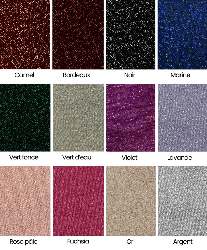 Semainier bicolore à paillettes - Semainier bicolore à paillettes