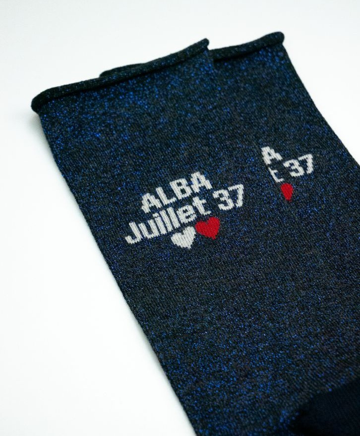 Chaussettes personnalisées paillettes -