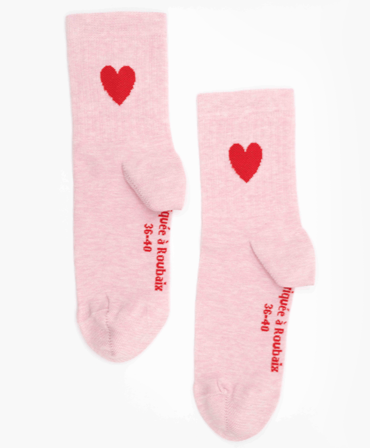 Chaussettes mi-hautes cœur - Chaussettes mi-hautes cœur