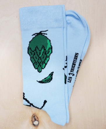 Chaussettes hautes fleur d'houblon