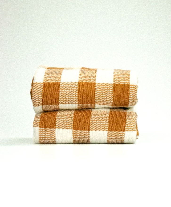 Chaussettes vichy fantaisie -