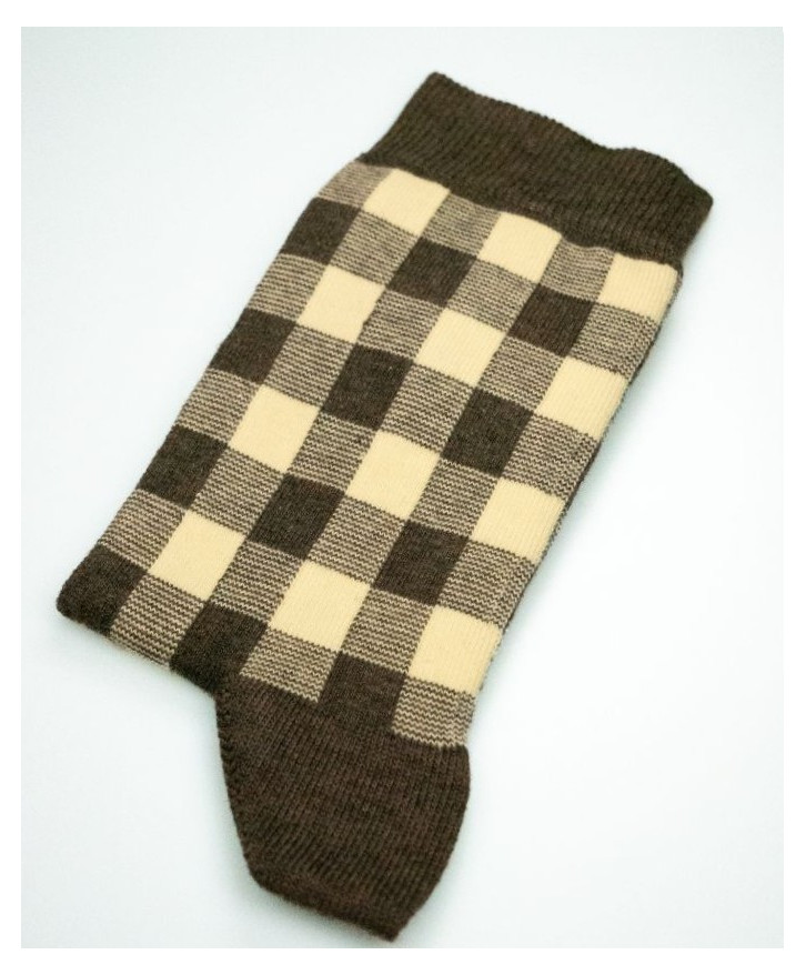 Chaussettes vichy fantaisie -