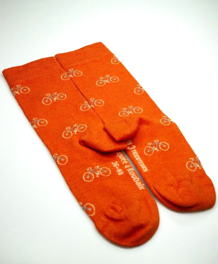 Chaussettes hautes motifs vélos