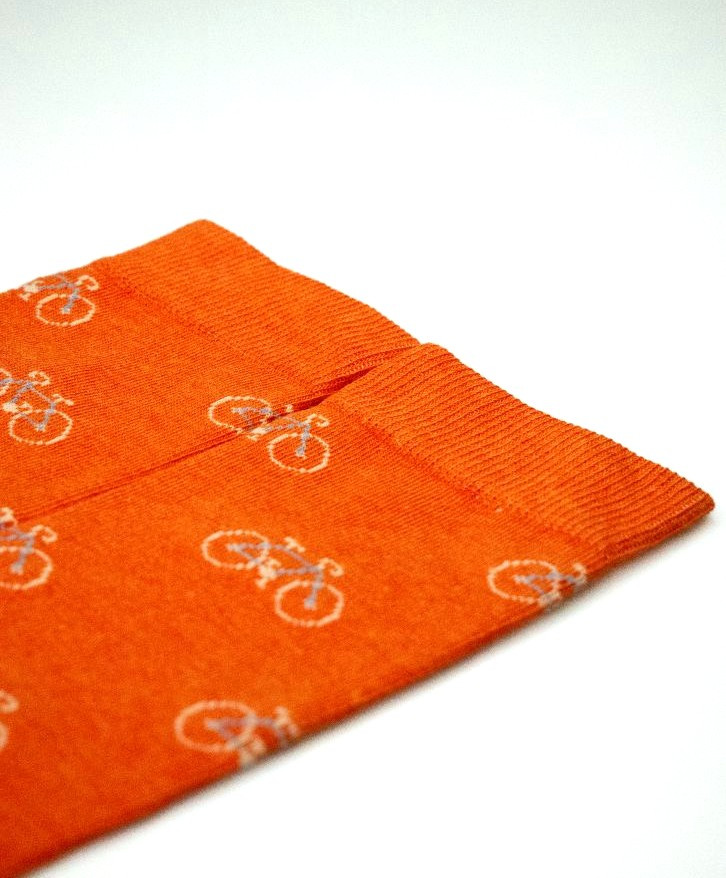 Chaussettes hautes motifs vélos -