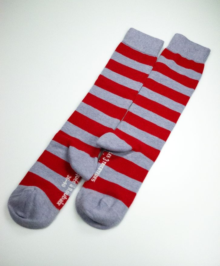 Chaussettes très hautes rayées - Chaussettes très hautes rayées