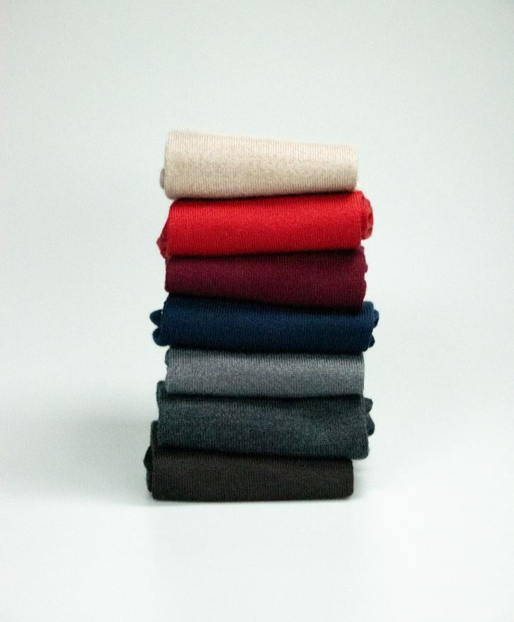 Semainier multicolore laine mérinos -