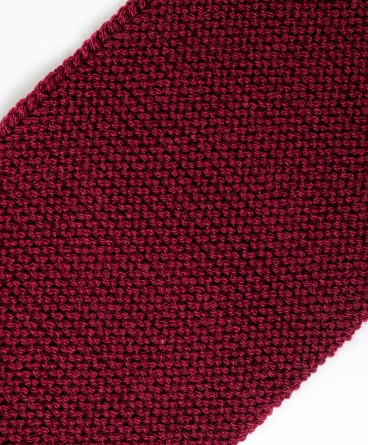 Foulard en laine mérinos bordeaux - Foulard en laine mérinos bordeaux