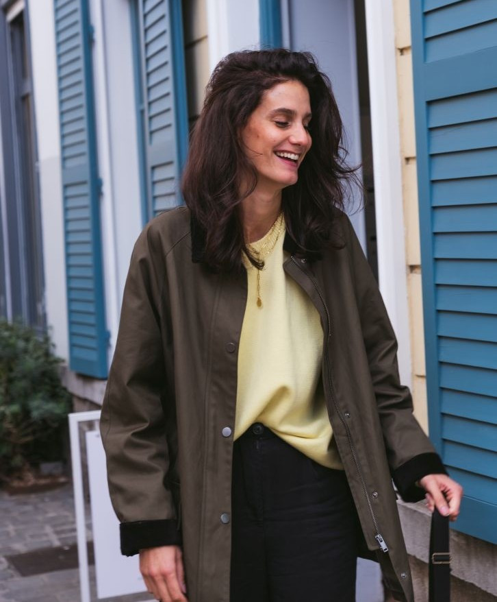 Pull mérinos uni femme -