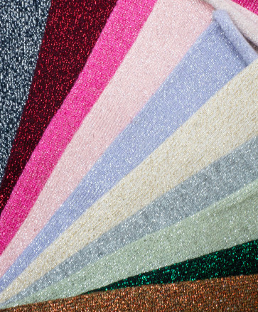 Chaussettes côtelées paillettes "Love" -