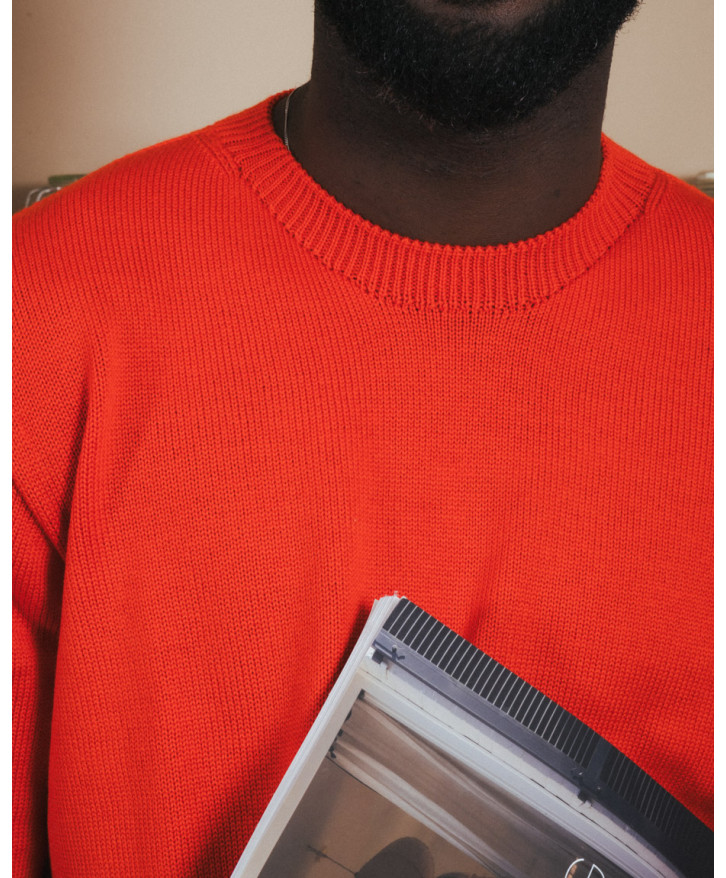 Pull mérinos uni homme