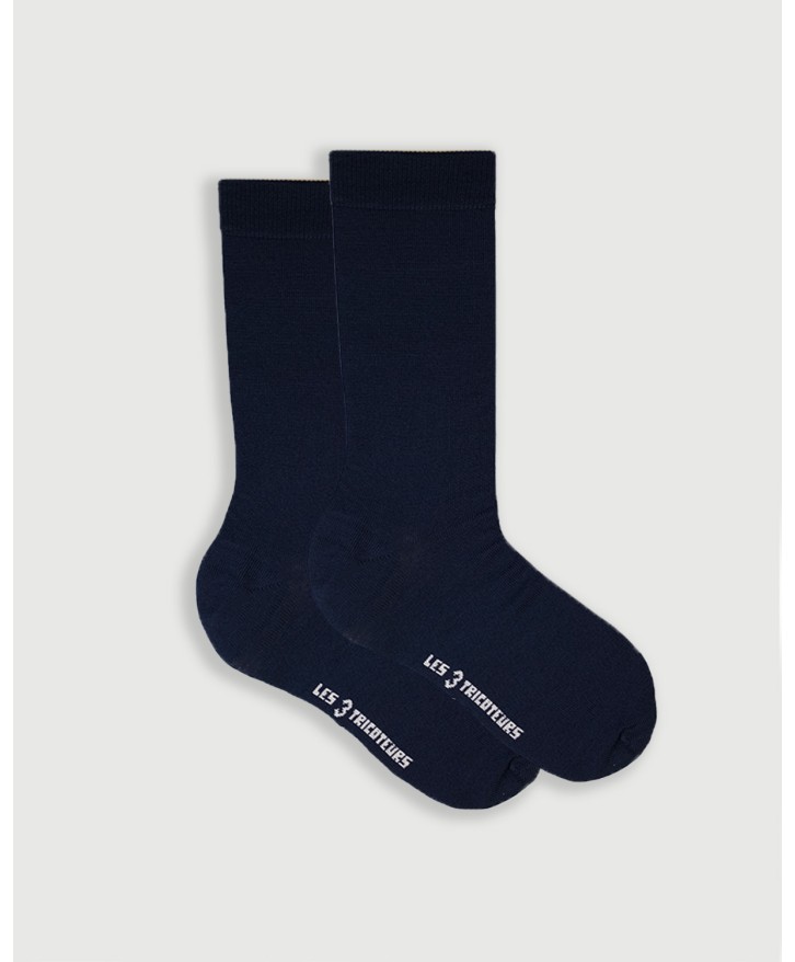 Pack 3 paires chaussettes hautes en laine mérinos -