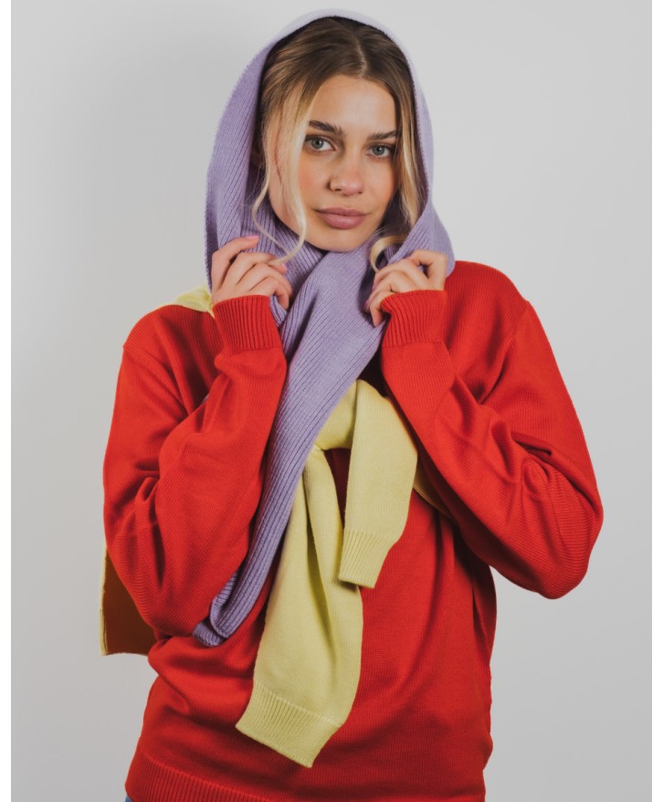 Pull mérinos uni femme -