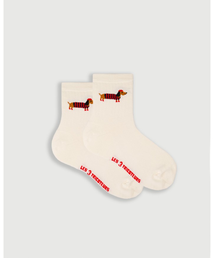 Chaussettes mi-hautes teckel