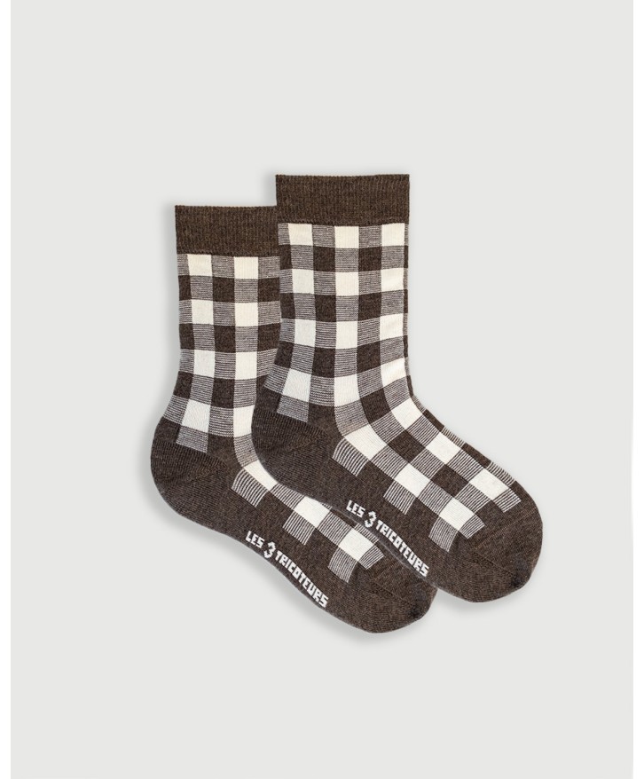 Chaussettes vichy fantaisie