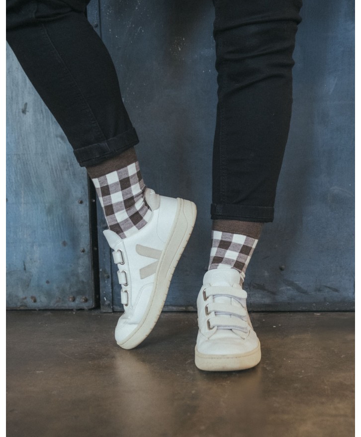 Chaussettes vichy fantaisie