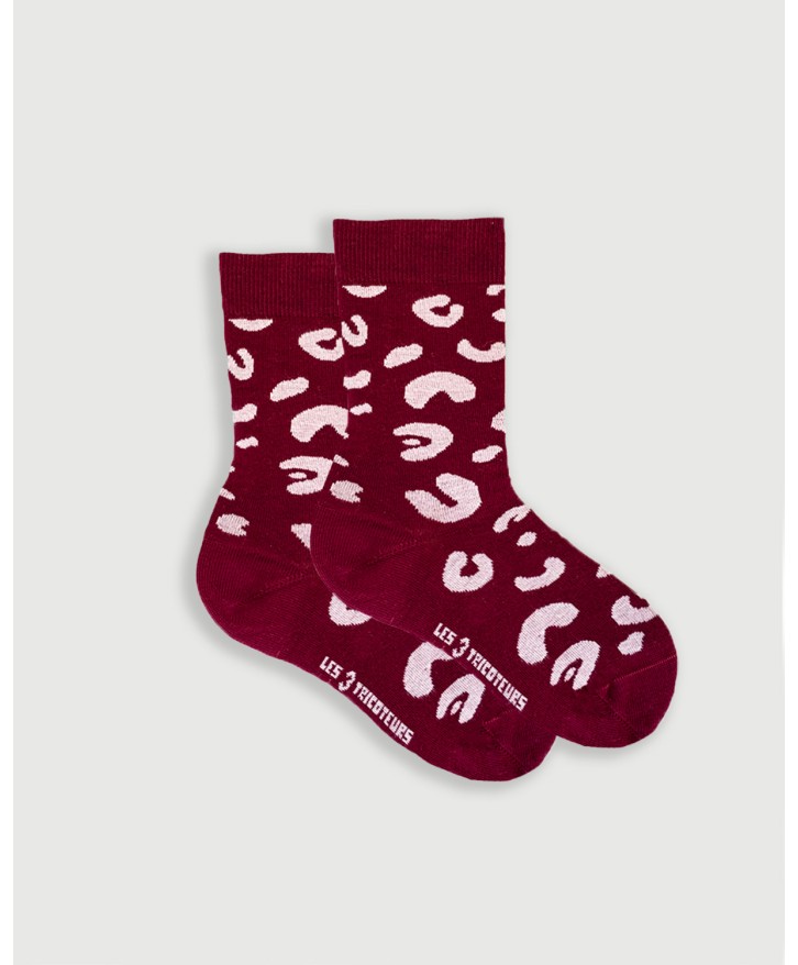 Chaussettes hautes léopard -