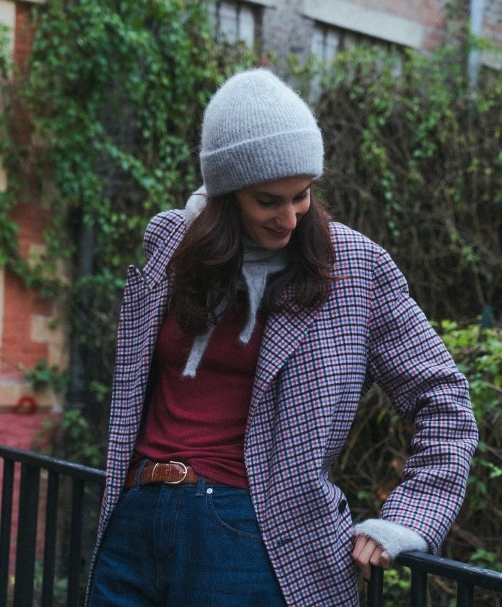 Bonnet alpaga mélangé