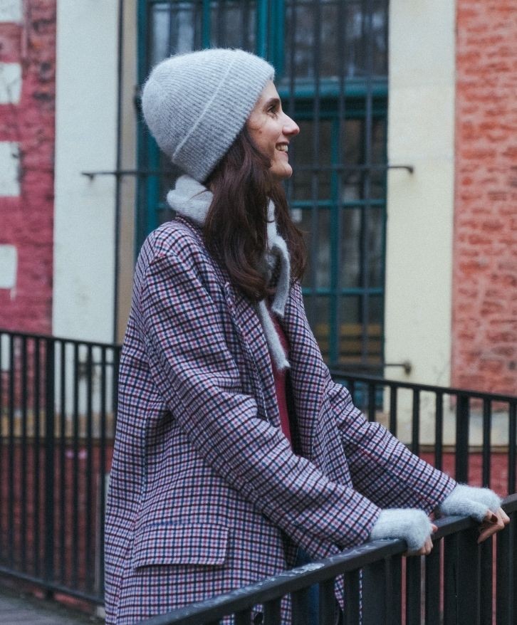 Bonnet alpaga mélangé