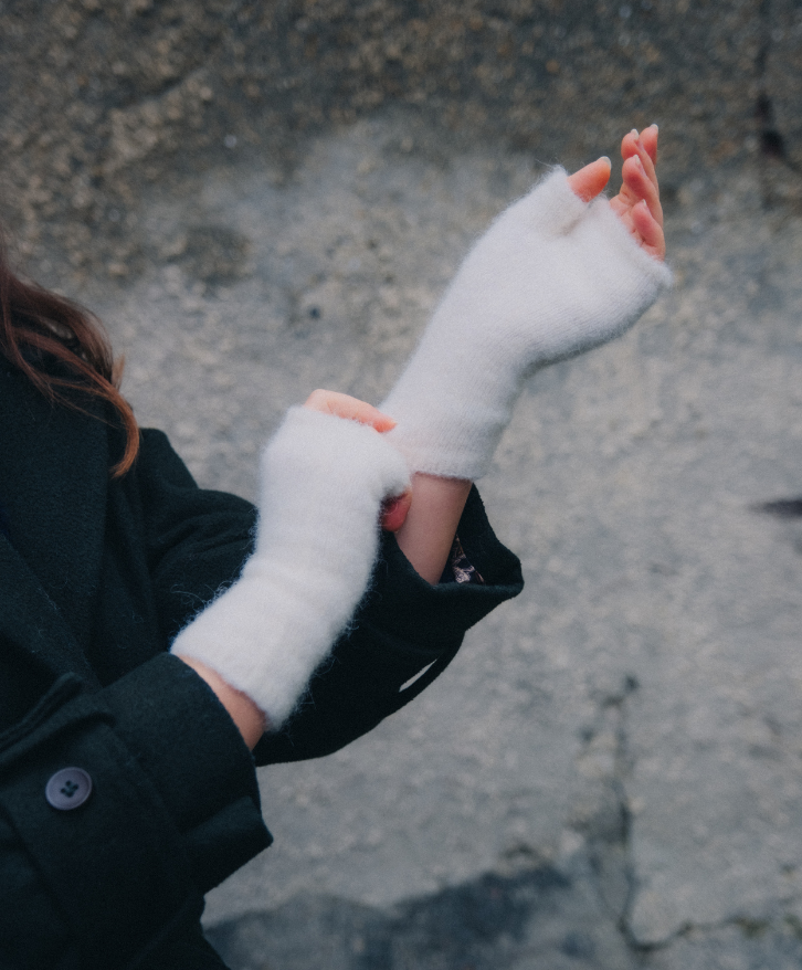 Mitaines alpaga mélangé