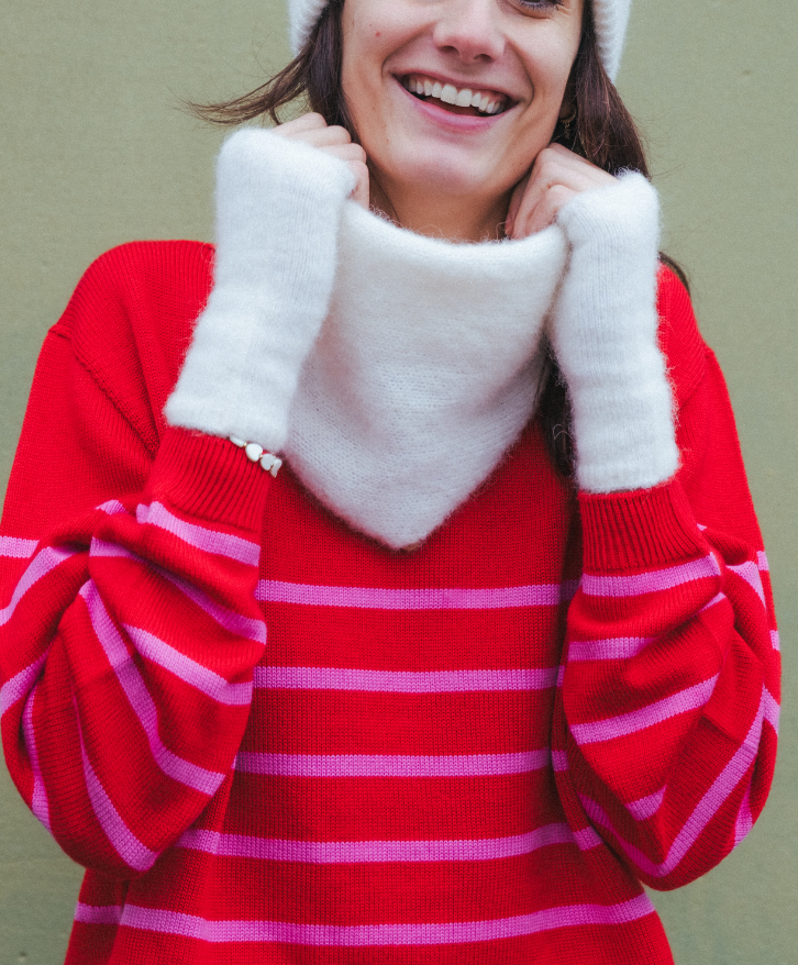 Mitaines alpaga mélangé