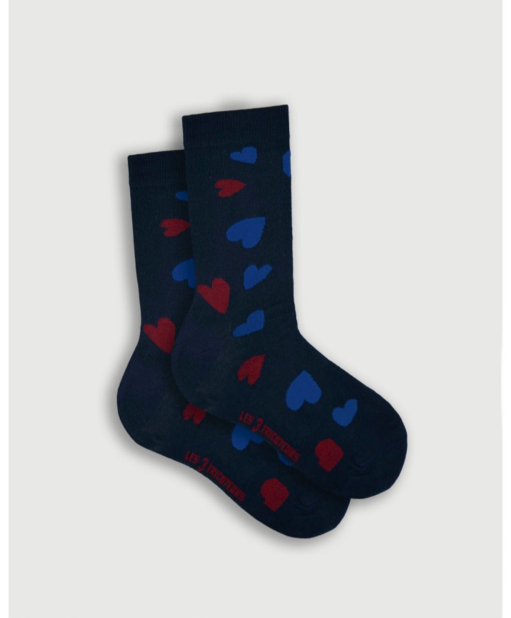Chaussettes hautes cœur -