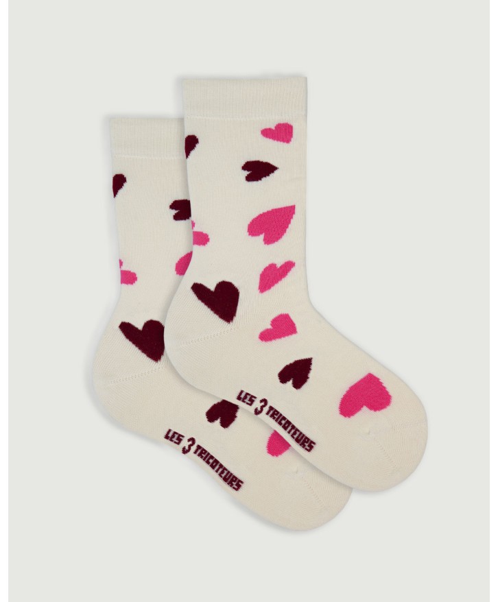 Chaussettes hautes cœur -