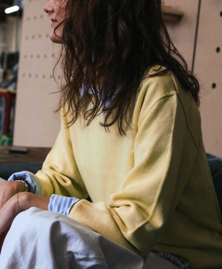 Pull mérinos uni femme -