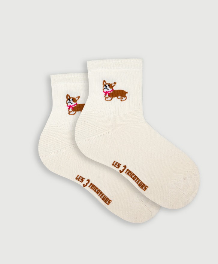 Chaussettes mi-hautes corgi