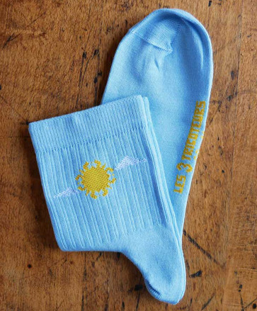 Chaussettes mi-hautes soleil -