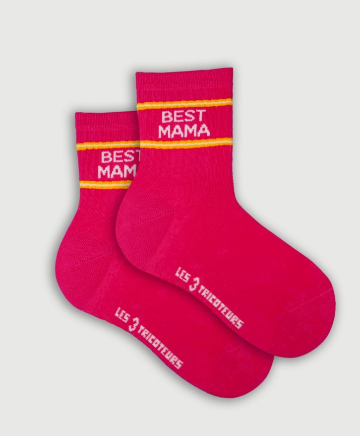 Chaussettes Best Mama en coton bio -