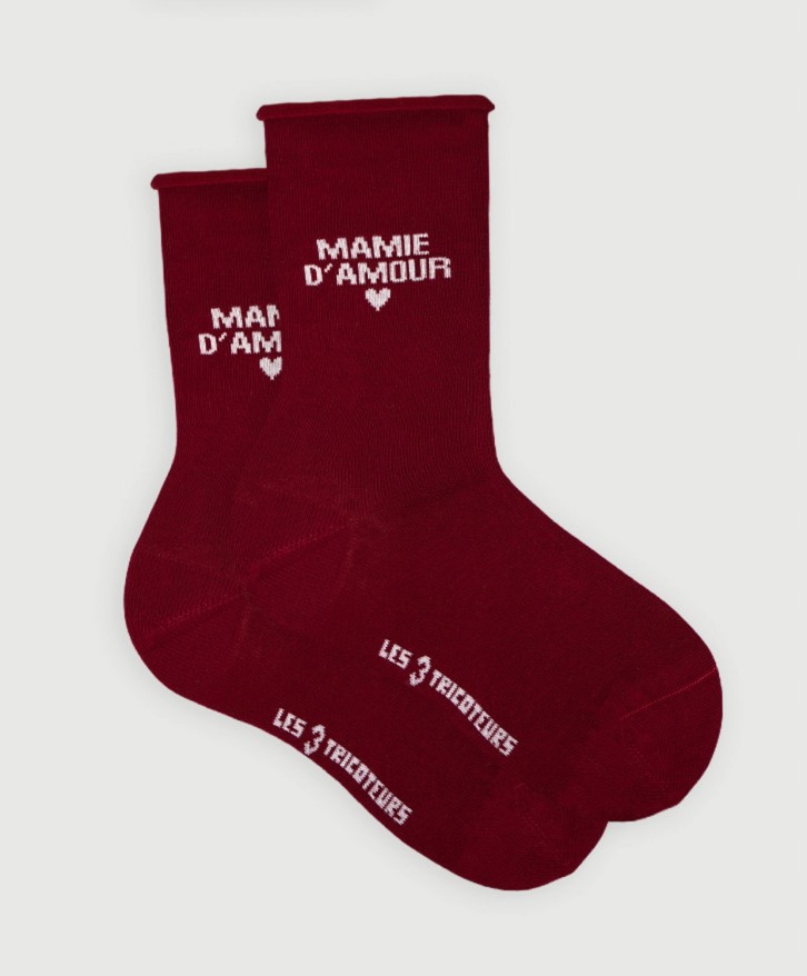 Chaussettes roulottées pour mamie