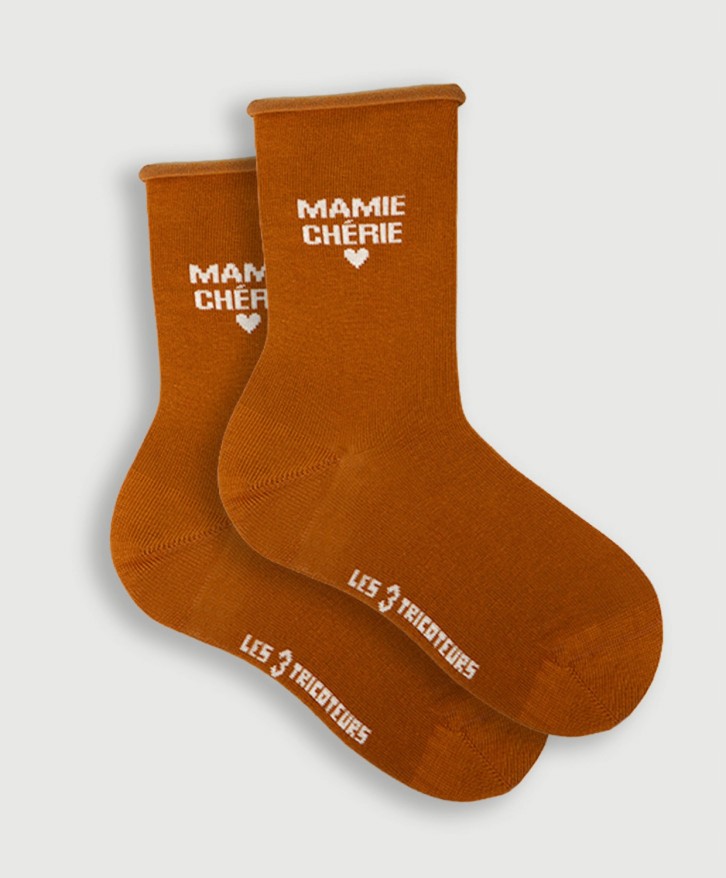 Chaussettes roulottées pour mamie
