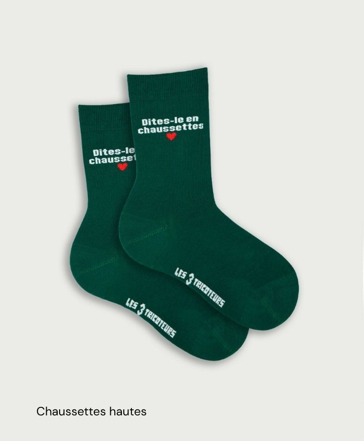 Chaussettes personnalisées en coton bio -