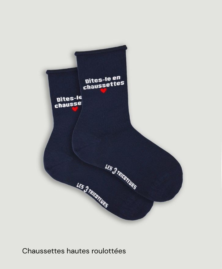 Chaussettes personnalisées en coton bio