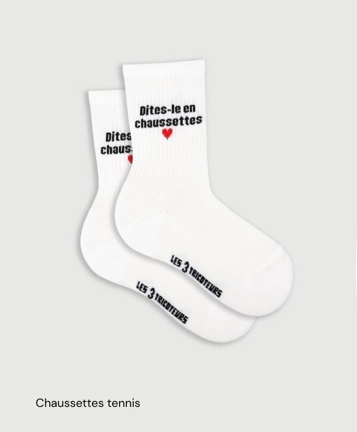 Chaussettes personnalisées en coton bio -