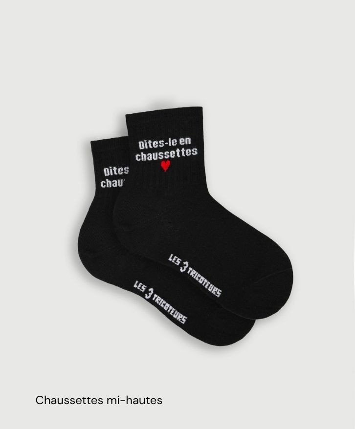 Chaussettes personnalisées en coton bio -