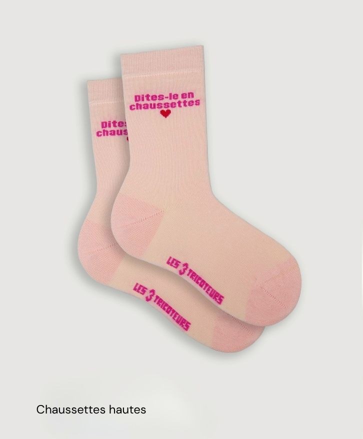 Chaussettes personnalisées en coton bio -