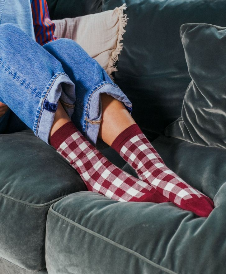 Chaussettes vichy -